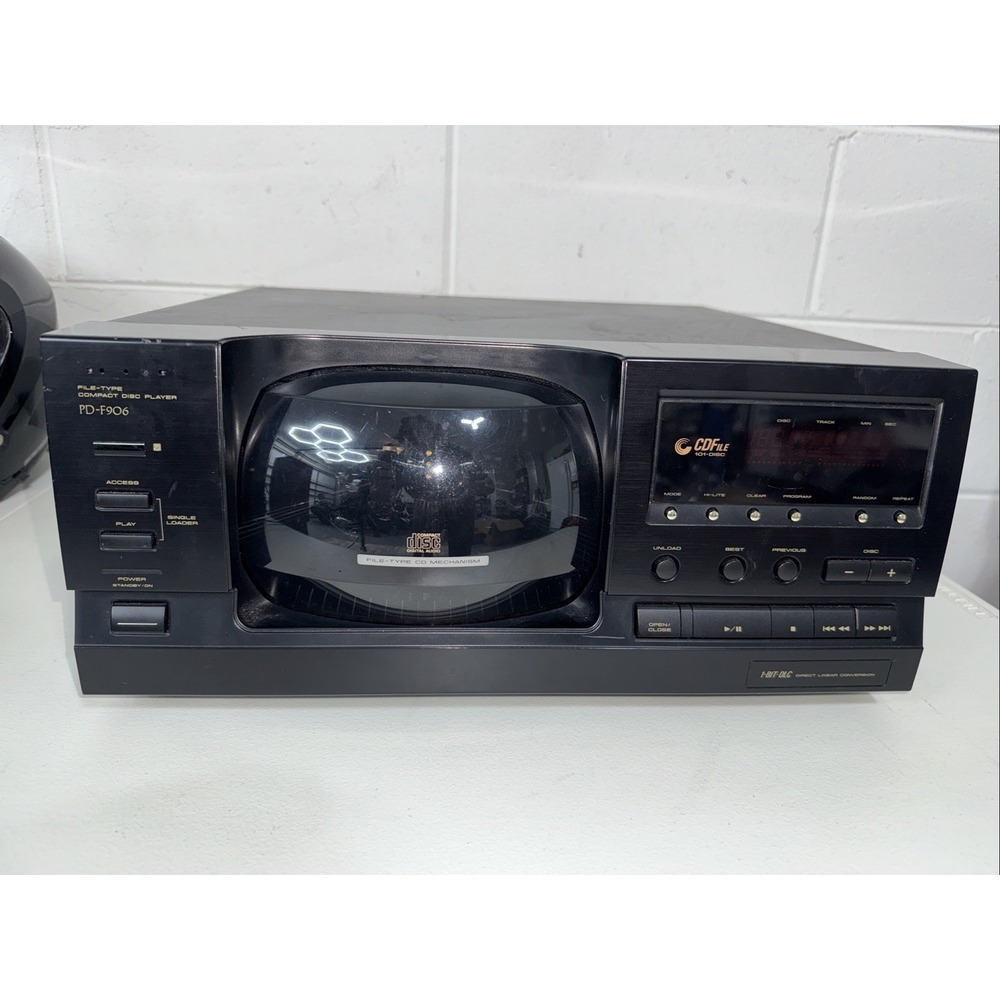 Pioneer PD-F906 File Type Compact Disc Player 101 CD Changer No Remote Untested
